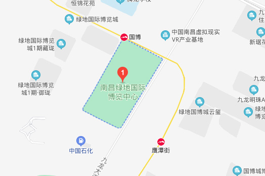 南昌家博会展馆绿地国际博览中心地图
